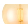LED lamp CARBON merevaik, D18xH23 cm, 4W, E27, 2700K