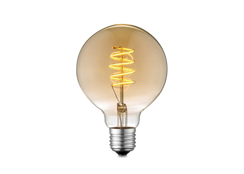 LED lamp SPIRAL merevaik, D9,5xH13,5 cm, 4W, E27, 2200K