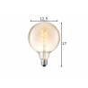 LED lamp SPIRAL merevaik, D12,5xH17 cm, 4W, E27, 2200K