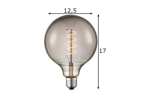 LED lamp SPIRAL suitshall, D12,5xH17 cm, 4W, E27, 2200K