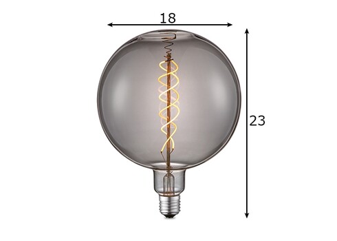LED lamp SPIRAL suitshall, D18xH23 cm, 6W, E27, 2200K