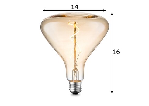 LED lamp FLEX merevaik, D14xH16 cm, 3W, E27, 2200K