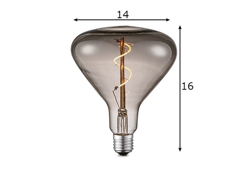 LED lamp FLEX suitshall, D14xH16 cm, 3W, E27, 2200K