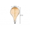 LED lamp FLEX merevaik, D16,5xH27,5 cm, 3W, E27, 2200K