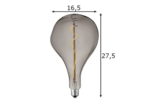 LED lamp FLEX suitshall, D16,5xH27,5 cm, 3W, E27, 2200K