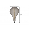 LED lamp FLEX suitshall, D16,5xH27,5 cm, 3W, E27, 2200K