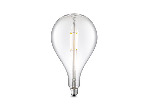 LED lamp CARBON klaar, D16xH29 cm, 4W, E27, 3000K