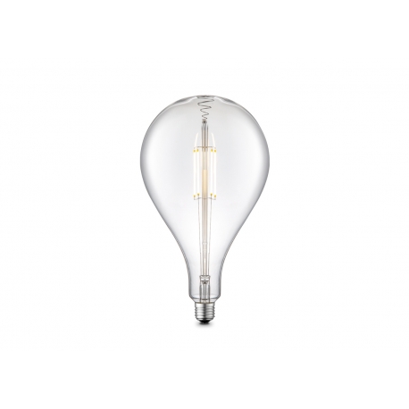 LED lamp CARBON klaar, D16xH29 cm, 4W, E27, 3000K