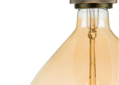 LED lamp CARBON merevaik, D18xH33 cm, 4W, E27, 2700K