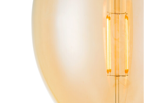 LED lamp CARBON merevaik, D18xH33 cm, 4W, E27, 2700K