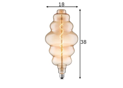 LED lamp CLOUD merevaik, D18xH38 cm, 4W, E27, 2200K
