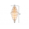 LED lamp CLOUD merevaik, D18xH38 cm, 4W, E27, 2200K