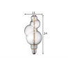 LED lamp BUBBLE klaar, D11xH24 cm, 4W, E27, 2200K