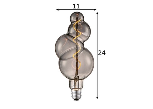 LED lamp BUBBLE suitshall, D11xH24 cm, 4W, E27, 2200K