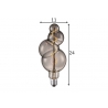 LED lamp BUBBLE suitshall, D11xH24 cm, 4W, E27, 2200K