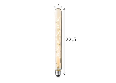 LED lamp TOTEM merevaik, D3xH22,5 cm, 5W, E27, 2700K
