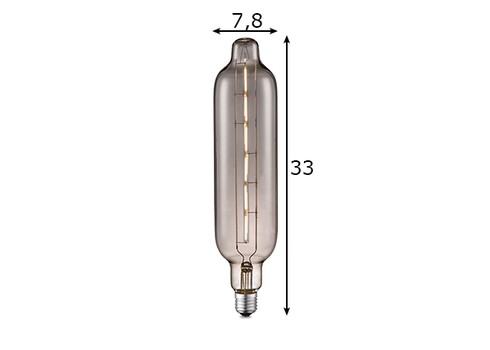 LED lamp TUBE suitshall, D7,8xH33 cm, 5W, E27, 2700K