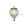 LED lamp DECO suitshall, D9,5xH13,5 cm, 4W, E27, 2700K