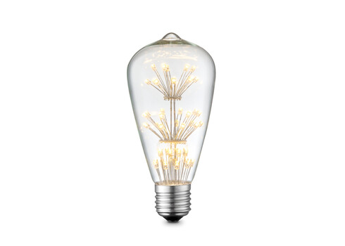 LED lamp CRYSTAL klaar, D6,4xH8,9 cm, 1,5W, E27, 2300K