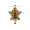 LED lamp STAR 3D, D14xH17 cm, 4W, E27, 2200K
