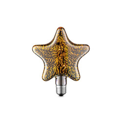 LED lamp STAR 3D, D14xH17 cm, 4W, E27, 2200K