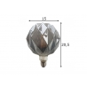 LED lamp DECO SMOKE suitshall, D15xH20,5 cm, 4W, E27, 2700K