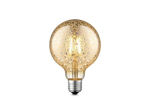 LED lamp DECO hõbe-kuldne, D9,5xH13,5 cm, 4W, E27, 2700K