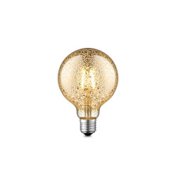 LED lamp DECO hõbe-kuldne, D9,5xH13,5 cm, 4W, E27, 2700K