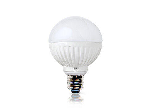 LED lamp ROUND valge, D8xH11,2 cm, 8,5W, E27, 2700K