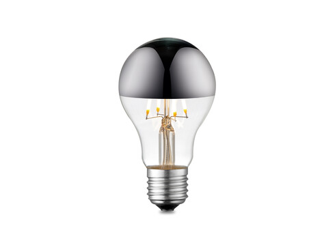 LED lamp MIRROR klaar / kroom, D6xH10,5 cm, 4W, E27, 3000K