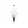 LED lamp CANDLE valge, D3,5xH10,8 cm, 3,2W, E14, 2700K