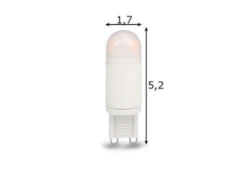 LED lamp CYLINDER valge, D1,7xH5,2 cm, 3,2W, G9, 2700K