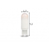LED lamp CYLINDER valge, D1,7xH5,2 cm, 3,2W, G9, 2700K