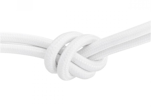 Tekstiilkaabel FABRIC valge, D0,6x150 cm