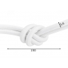 Tekstiilkaabel FABRIC valge, D0,6x150 cm