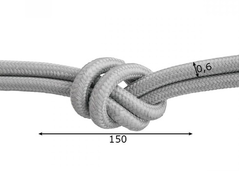 Tekstiilkaabel FABRIC hall, D0,6x150 cm