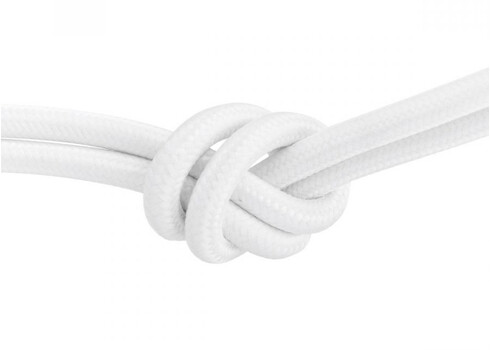 Tekstiilkaabel FABRIC valge, D0,6x300 cm