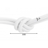 Tekstiilkaabel FABRIC valge, D0,6x300 cm