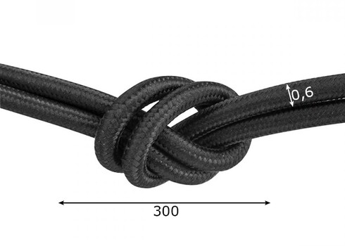 Tekstiilkaabel FABRIC must, D0,6x300 cm
