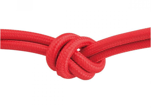Tekstiilkaabel FABRIC punane, D0,6x300 cm