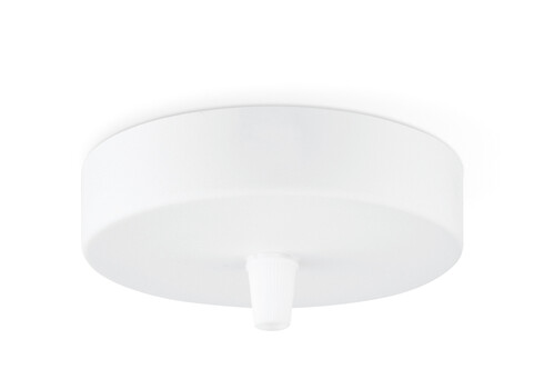 Rosett METAL valge, D11xH3 cm