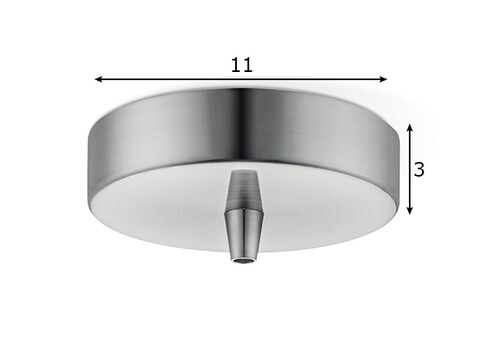 Rosett METAL metall, D11xH3 cm