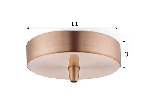 Rosett METAL vask, D11xH3 cm