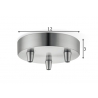 Rosett METAL metall, D12xH3 cm