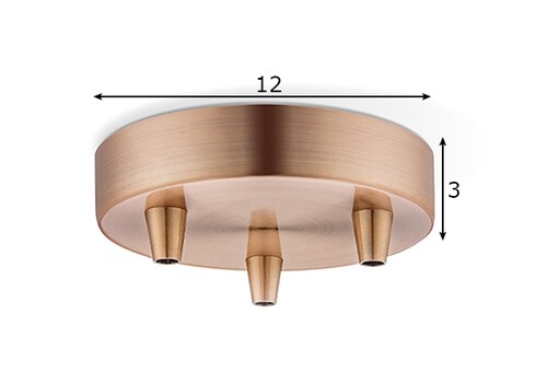 Rosett METAL vask, D12xH3 cm