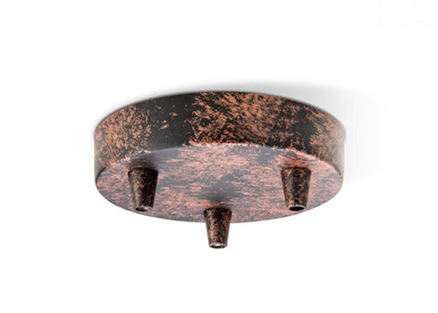 Rosett METAL rooste, D12xH3 cm