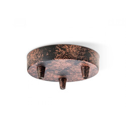 Rosett METAL rooste, D12xH3 cm