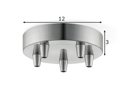Rosett METAL metall, D12xH3 cm