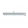 Rosett METAL hall, 47x10xH3 cm