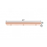 Rosett METAL vask, 47x10xH3 cm